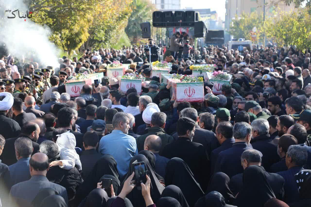 تشییع پیکر مطهر ۸ شهید گمنام در سمنان